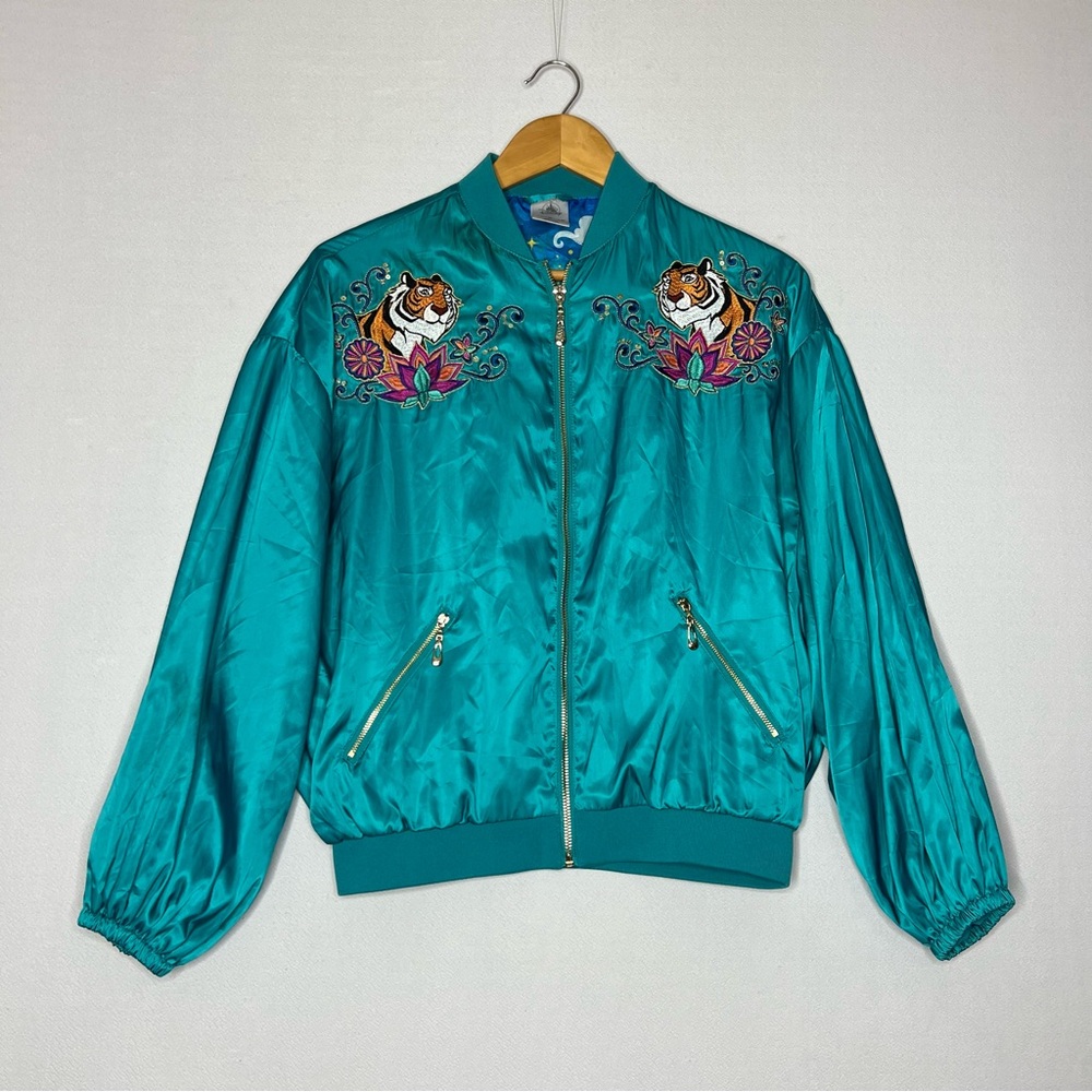 Disney Jasmin Aladdin Bomber Full Zip Jacket Size XS - Picture 1 of 10
